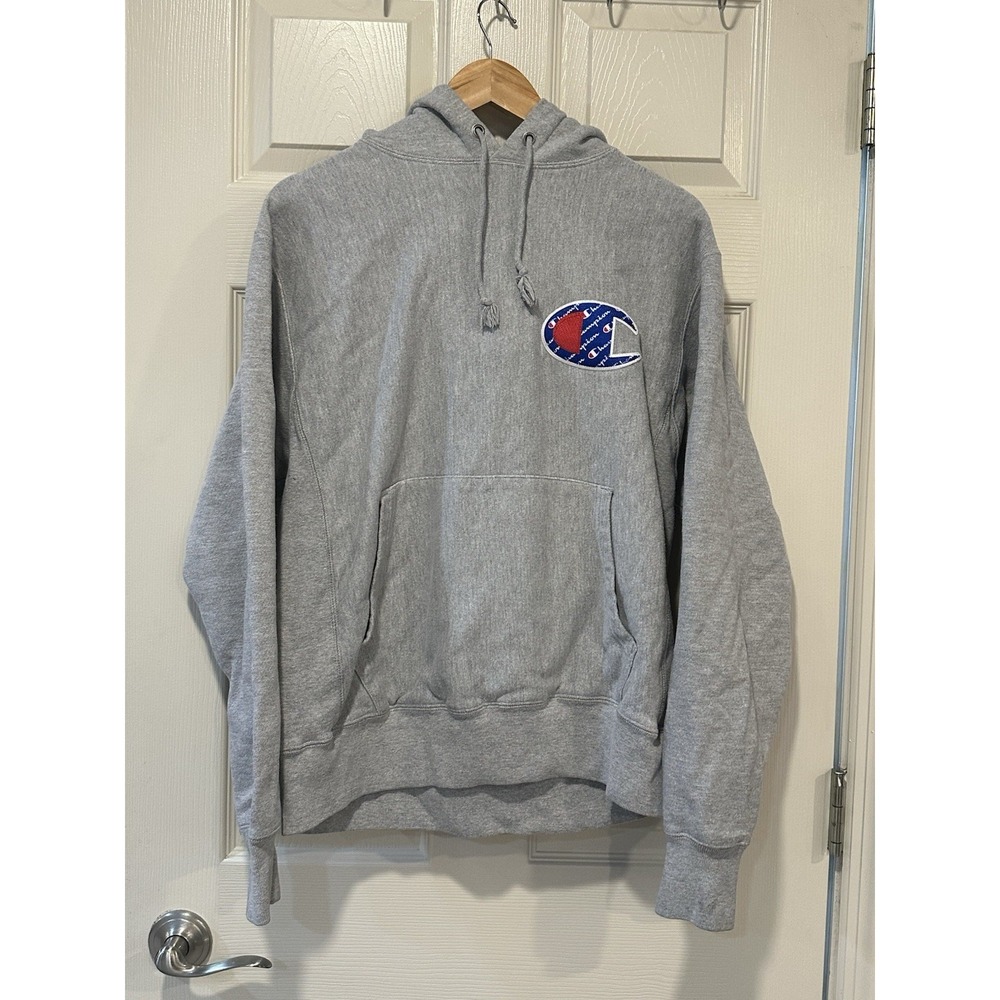 Grey Champion Reverse Weave Hoodie Size‎ M